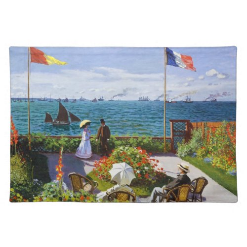 Garden at Sainte_Adresse 1867 Claude Monet Placemat