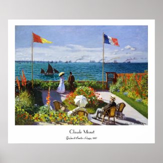 Garden at Sainte-Adresse, 1867 Claude Monet Poster