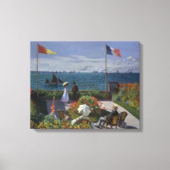 Garden At Sainte-adresse By Claude Monet Canvas Print by Crazy4FamousArt at Zazzle
