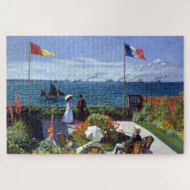 Garden at Sainte-Adresse by Claude Monet Jigsaw Puzzle (Horizontal)