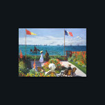 Garden at Sainte-Adresse | Claude Monet Canvas Print<br><div class="desc">Garden at Sainte-Adresse,  or Jardin à Sainte-Adresse (1867) by French impressionist artist Claude Monet. The painting depicts a sunlit scene of contemporary leisure at Monet's seaside summer resort of Sainte-Adresse.

Use the design tools to add custom text or personalize the image.</div>