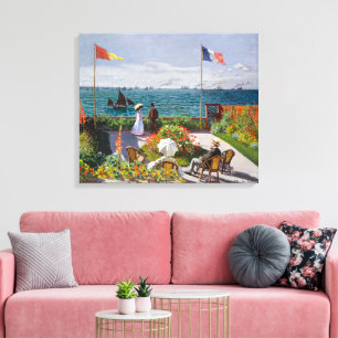 Garden at Sainte-Adresse Claude Monet Canvas Print