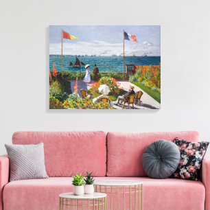 Garden at Sainte-Adresse Claude Monet Canvas Print