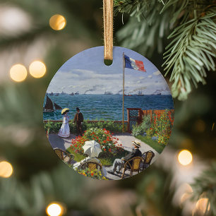 Garden at Sainte-Adresse Claude Monet Ceramic Ornament