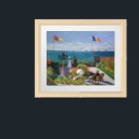 Garden at Sainte-Adresse | Claude Monet Framed Art<br><div class="desc">Garden at Sainte-Adresse,  or Jardin à Sainte-Adresse (1867) by French impressionist artist Claude Monet. The painting depicts a sunlit scene of contemporary leisure at Monet's seaside summer resort of Sainte-Adresse.

Use the design tools to add custom text or personalize the image.</div>
