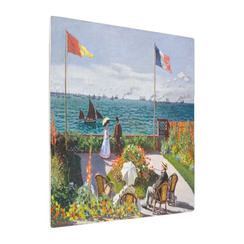 Garden at Sainte_Adresse  Claude Monet  Metal Print