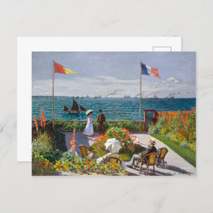 Garden at Sainte-Adresse Claude Monet Postcard