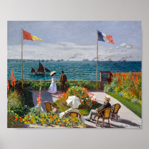 Garden at Sainte-Adresse Claude Monet Poster