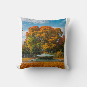 Garden Autumn Foliage Nature Photography. Throw Pillow