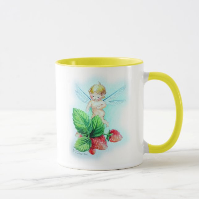 Garden Babies Series "Strawberries" Mug (Right)