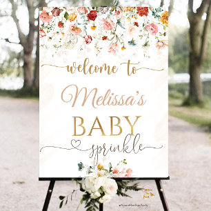Garden Baby Bloom Sprinkle Baby shower Foam Board