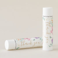 Garden Baby Shower Butterfly Thank You Baby Favor Lip Balm