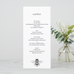 Garden Bee Wedding Menu