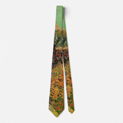 Garden Behind a House by Vincent van Gogh Tie