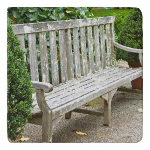 Garden Bench Marble Trivet