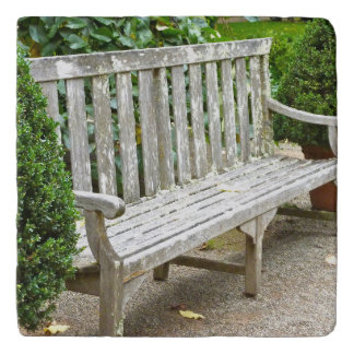 Garden Bench Marble Trivet