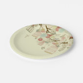 Garden Bird Cage Paper Plate (Angled)