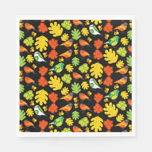 Garden Bird Home Decor Print Napkins