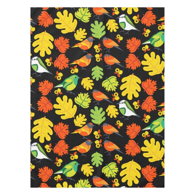 Garden Bird Home Decor Print Tablecloth (Front)
