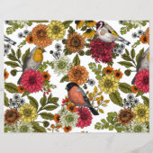 Garden birds and flowers 1 (Back)