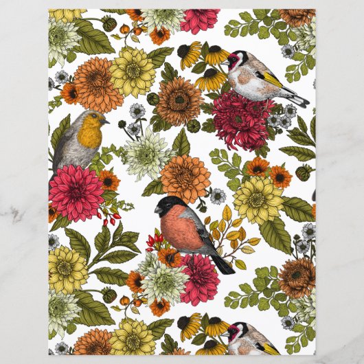 Garden birds and flowers 1 (Front)