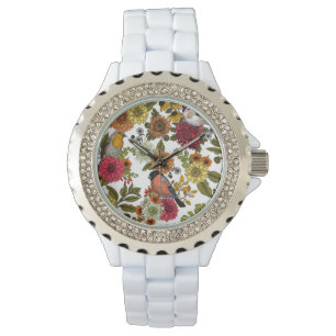 Garden birds and flowers 1 watch
