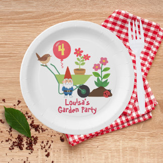 Garden Birthday Paper Plates