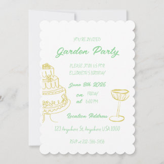 Garden Birthday Party Invite