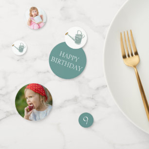 Garden Birthday Party Photo Confetti