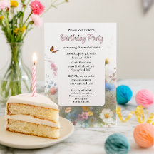 Garden Birthday Party Wildflowers Floral