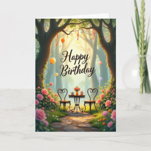 Garden Birthday Scene Card