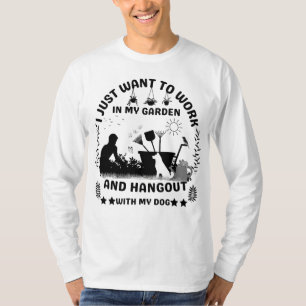 Garden Bliss: Uniting Dog Lovers and Green Thumbs T-Shirt
