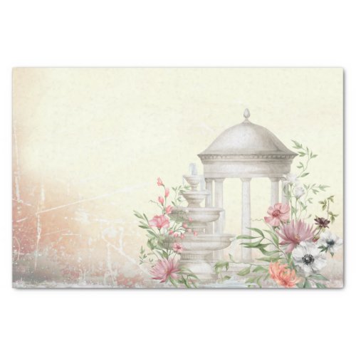 Garden bloom decoupage  tissue paper