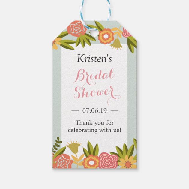 wedding shower gift tags