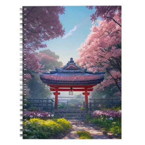 Garden Blooming with Beautiful Flowers Notebook