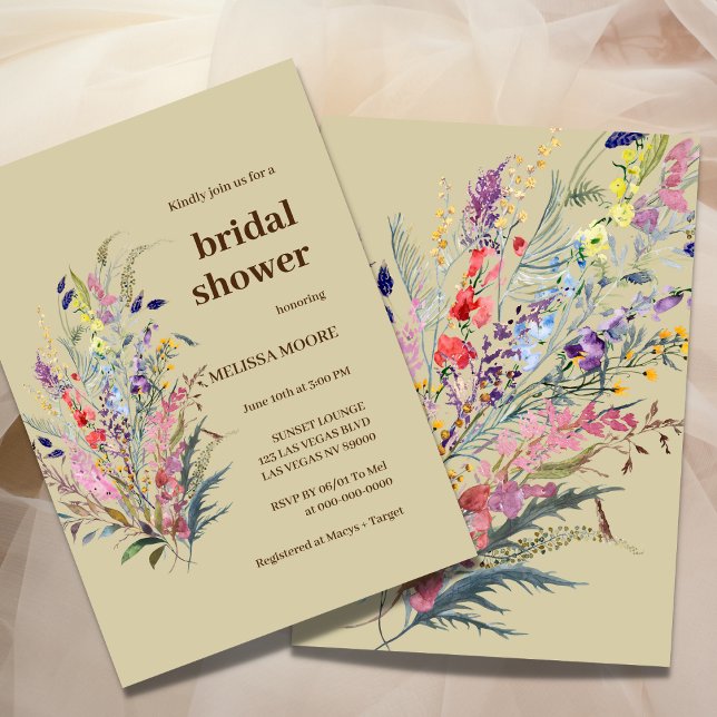 Garden Blooms Bridal Shower Invitation (Creator Uploaded)