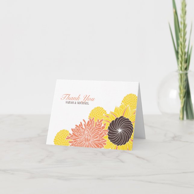 Garden Blossoms Thank You Card (Front)