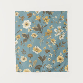 Garden Blue Bloom Tapestry