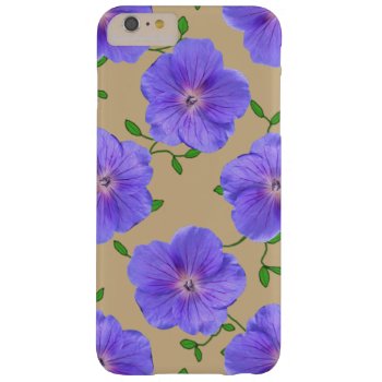 Garden Blue Geranium Flower On Any Color Barely There Iphone 6 Plus Case by KreaturFlora at Zazzle