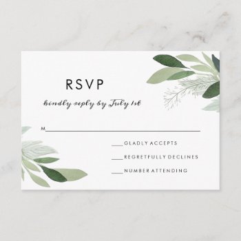 Garden Blush Rsvp by Whimzy_Designs at Zazzle