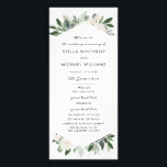 Garden Blush Wedding Program<br><div class="desc">Garden Blush, wedding program template. Customizable. Part of a wedding collection.</div>