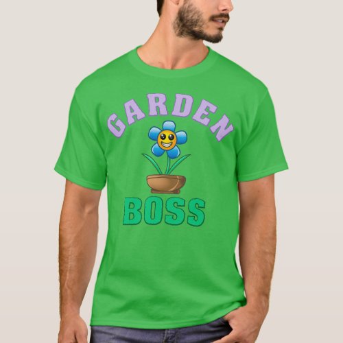 Garden Boss Girl Sticker Gardening    2  T_Shirt