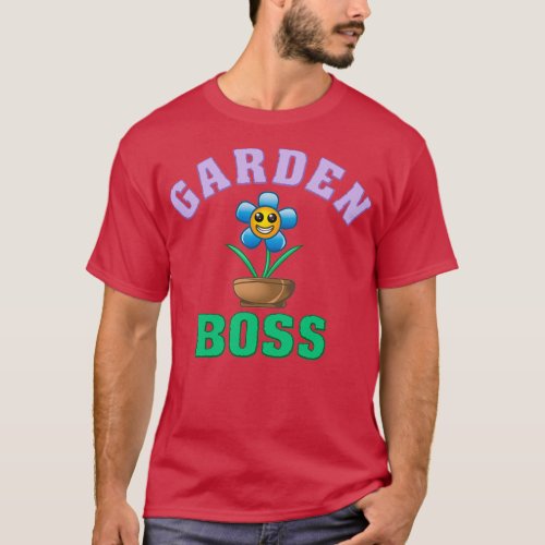 Garden Boss Girl Sticker Gardening      2  T_Shirt