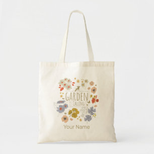 Garden Botanical Flowers For Gardening Mom and Dad Tote Bag