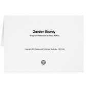 Garden Bounty Cards (Back Horizontal)