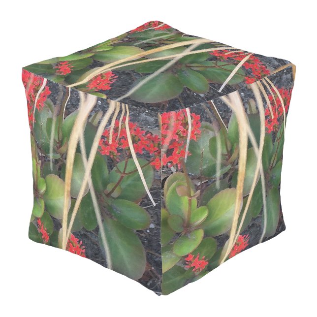 Garden Breeze Outdoor Pouf (Angled Front)