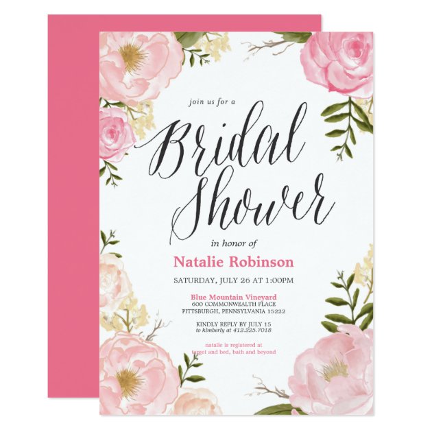 Garden Bridal Shower Invitation