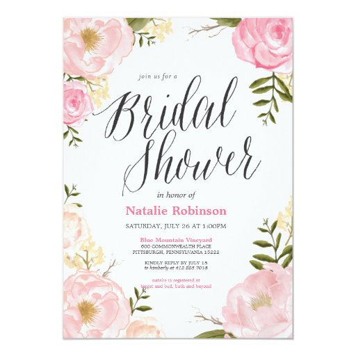 Garden Party Bridal Shower Invitations 8