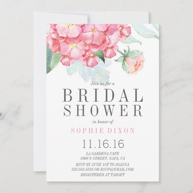 Garden Bridal Shower Invitation (Front)
