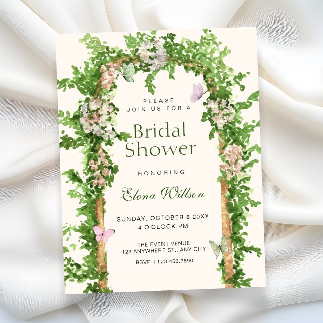 Garden bridal shower invitation (Creator Uploaded)